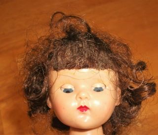 Vintage Vogue Ginny Walker Painted Eyelashes Doll W/Clothes Shoes Pin Jewelry 11
