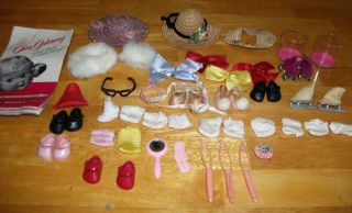Vintage Vogue Ginny Walker Painted Eyelashes Doll W/Clothes Shoes Pin Jewelry 12