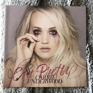Autographed Cry Pretty (pink Vinyl Lp) - Carrie Underwood Hand Signed Rare Vip