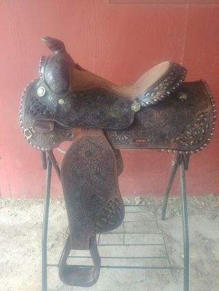 Vintage Bona Allen Western Saddle 15 "