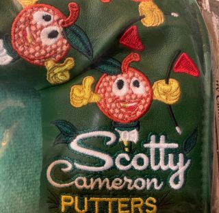 Scotty Cameron 2015 Peaches & Pins Masters Gold Tooth Rare In Bag