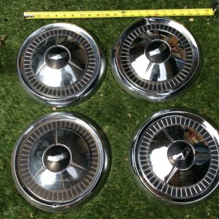4 Four Chevy Hubcaps 1957 Chevrolet Old Vintage Car Truck Wheel Cover