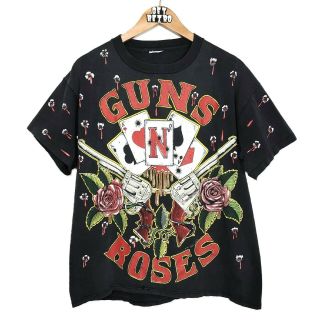 Vtg 1991 Guns N Roses Brockum T Shirt Sz L Bullet Holes Ovp 90s Single Stitch