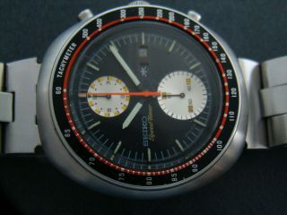 Vtge Rare Seiko Ufo Yellow Speed - Timer 6138 0011 Chronograph.  70s