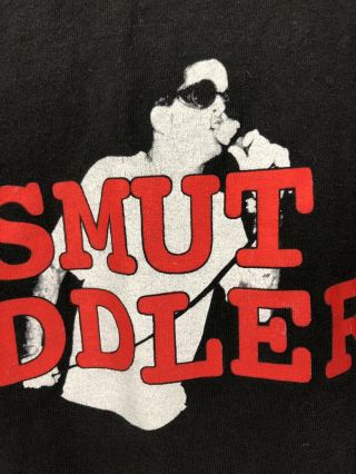 Rare Vintage Retro Smut Peddlers Punk Rock Black T Shirt Mens Large 21”Pit - pit 5