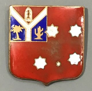 Wwii Army 260th Field Artillery Bn 32nd Div Dui Di Unit Crest Pb Bishop Foreign