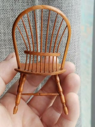 Dollhouse Miniature Artisan William Bill Clinger Windsor Chair 1:12 A/A 3