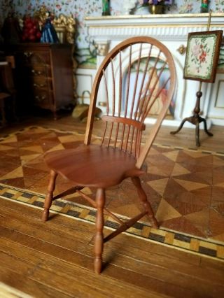 Dollhouse Miniature Artisan William Bill Clinger Windsor Chair 1:12 A/A 4