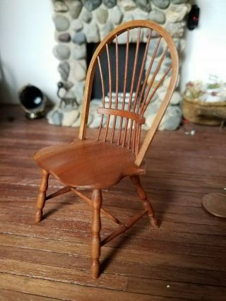 Dollhouse Miniature Artisan William Bill Clinger Windsor Chair 1:12 A/A 7