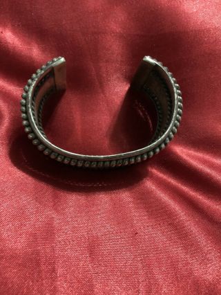 Vintage Heavy Tahe Navajo Sterling Silver Cuff Bracelet 6