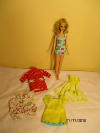 1965 Vintage Francie Doll With Several Tagged Garments