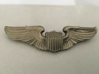 Us Military (air Force) Basic Pilot Jump Wings (silver Color) Medal Badge Pin