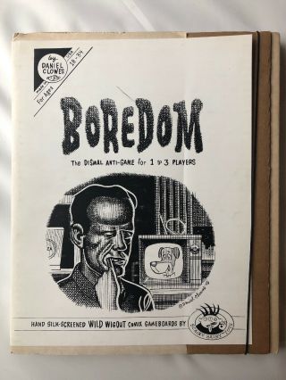 Boredom,  The Dismal Anti - Game By Daniel Clowes 1994 Pristine And Rare