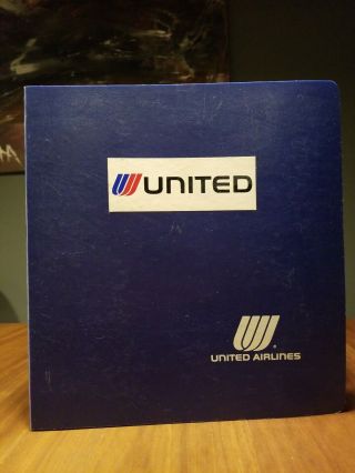 United Airlines B - 727 Training & Reference Manul Pilot Vintage