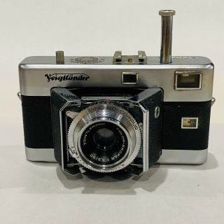 Vintage Voigtlander Vitessa Film Camera W/ Synchro Compur Ultron 1:3 50mm Lens 3
