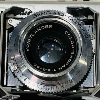 Vintage Voigtlander Vitessa Film Camera W/ Synchro Compur Ultron 1:3 50mm Lens 4