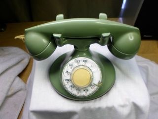 Vintage Western Electric Bell System Telephone D1 F1 F4 Seafoam Green Immaculate