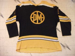 Vintage Durene Dureen Don Mills Minor League Hockey Jersey Size 42 Boston Bruins