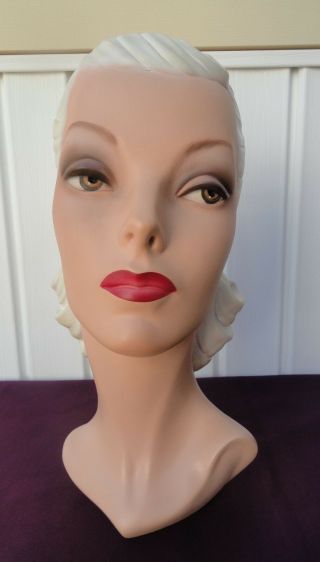 Decoeyes Mannequin Head/bust Vintage 1940’s Style Store Hat Display Emma