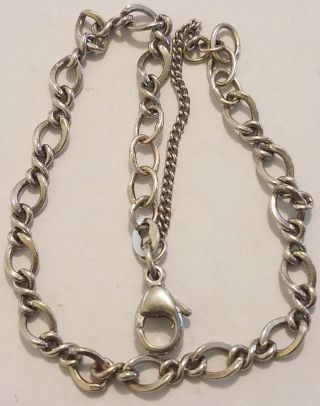 Vintage James Avery Sterling Twist Charm Bracelet - Modified W/extra Links