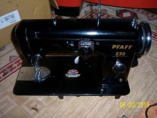 Vintage Pfaff 230 Automatic Sewing Machine W/accessories,  Good