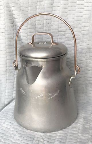 Vintage Wearever 3116 Aluminum And Copper Stove Top Perk Coffee Pot 2