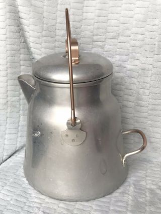 Vintage Wearever 3116 Aluminum And Copper Stove Top Perk Coffee Pot 3