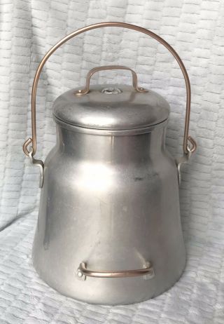 Vintage Wearever 3116 Aluminum And Copper Stove Top Perk Coffee Pot 4