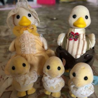 Sylvanian Families Calico Critters Duck Family Vintage 10625