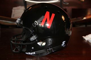 Nebraska Cornhusker Black/red Schutt Authentic Vintage Full Size Football Helmet