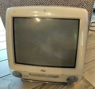 Vintage 1999 Apple Imac G3 Blueberry All - In - One Computer