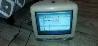 vintage 1999 APPLE iMac G3 BlueBerry All - in - one COMPUTER 2