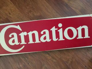 Carnation Metal Sign Vintage Electric With Light Dairy Products Large 5