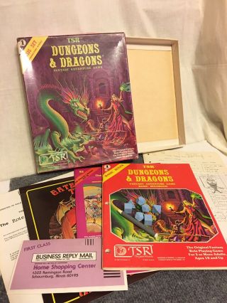 Dungeons And Dragons 1981 Basic Set Tsr 1011 Vintage Complete