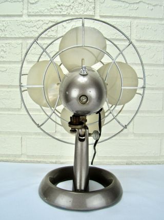 Vintage Art Deco Mid - Century Modern Emerson Electric Powerful Oscillating Fan 5