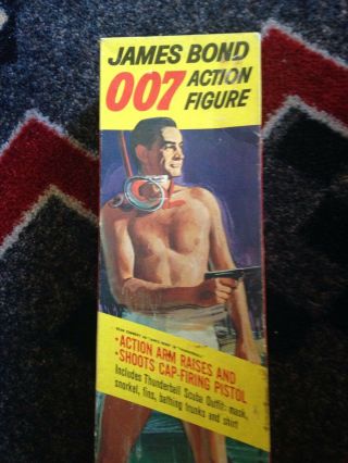 Vintage Gilbert James Bond Action Figure Sean Connery Thunderball