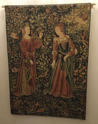 Vintage Flanders Tapestry Wall Hanging - La Promenade Part 1