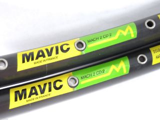 Mavic Rim Set Mach 2 Cd Tubular 36 Hole Ssc Professional Level Vintage Bike Nos
