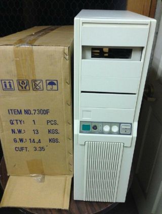 Full Size At Tower Computer Enclosure Case Build Ibm Pc 386 486 Pentium Vintage