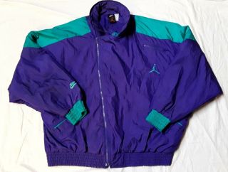 Vintage Nike Air Jordan Flight Jacket Coat Grape 5 Men 