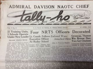 WWII 1945 Navy US Naval Air Station Tally - Ho Newspaper St.  Simons Island Georgia 2