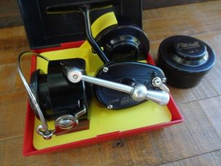 1967 Garcia Mitchell 300 Spinning Reel w/Box & 2 NOS Extra Spools Ser.  8245001 2