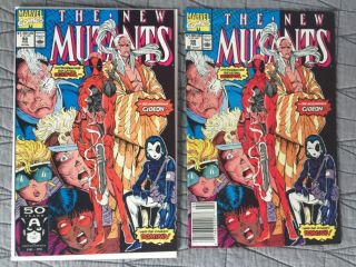 Rare 1991 Mutants 98 Key 1st Deadpool Pair