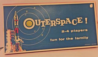 Vintage 1964 Outerspace Board Game.  Rare