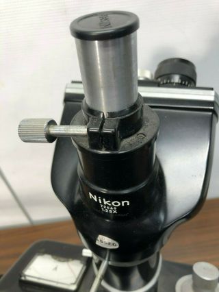 Vintage Nikon epi - dia Measurescope Microscope 11
