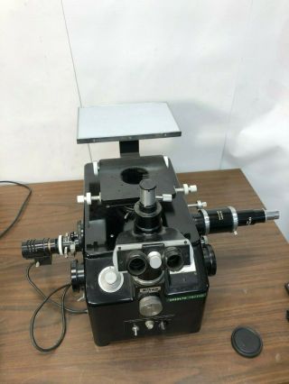 Vintage Nikon Epi - Dia Measurescope Microscope