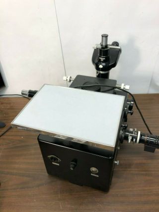 Vintage Nikon epi - dia Measurescope Microscope 8