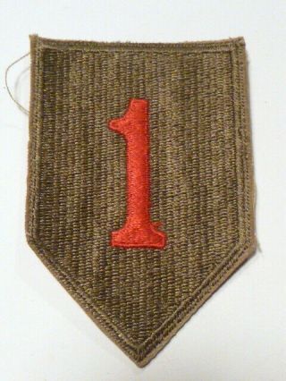 A Ww 2 U S Army 1st Division Cut Edge Snow Back Patch