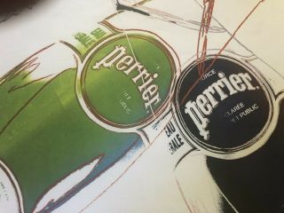 Vintage Andy Warhol Perrier Poster 1983 3