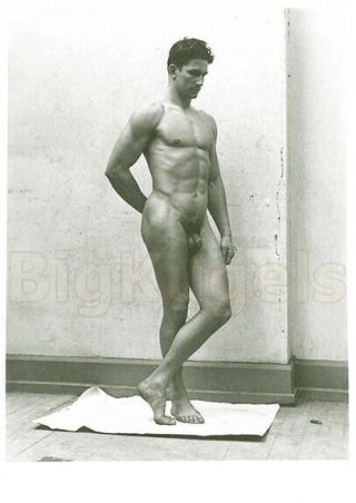 1920s Vintage Academic Male Nude Lean Muscle Defined Athlete Fine Art